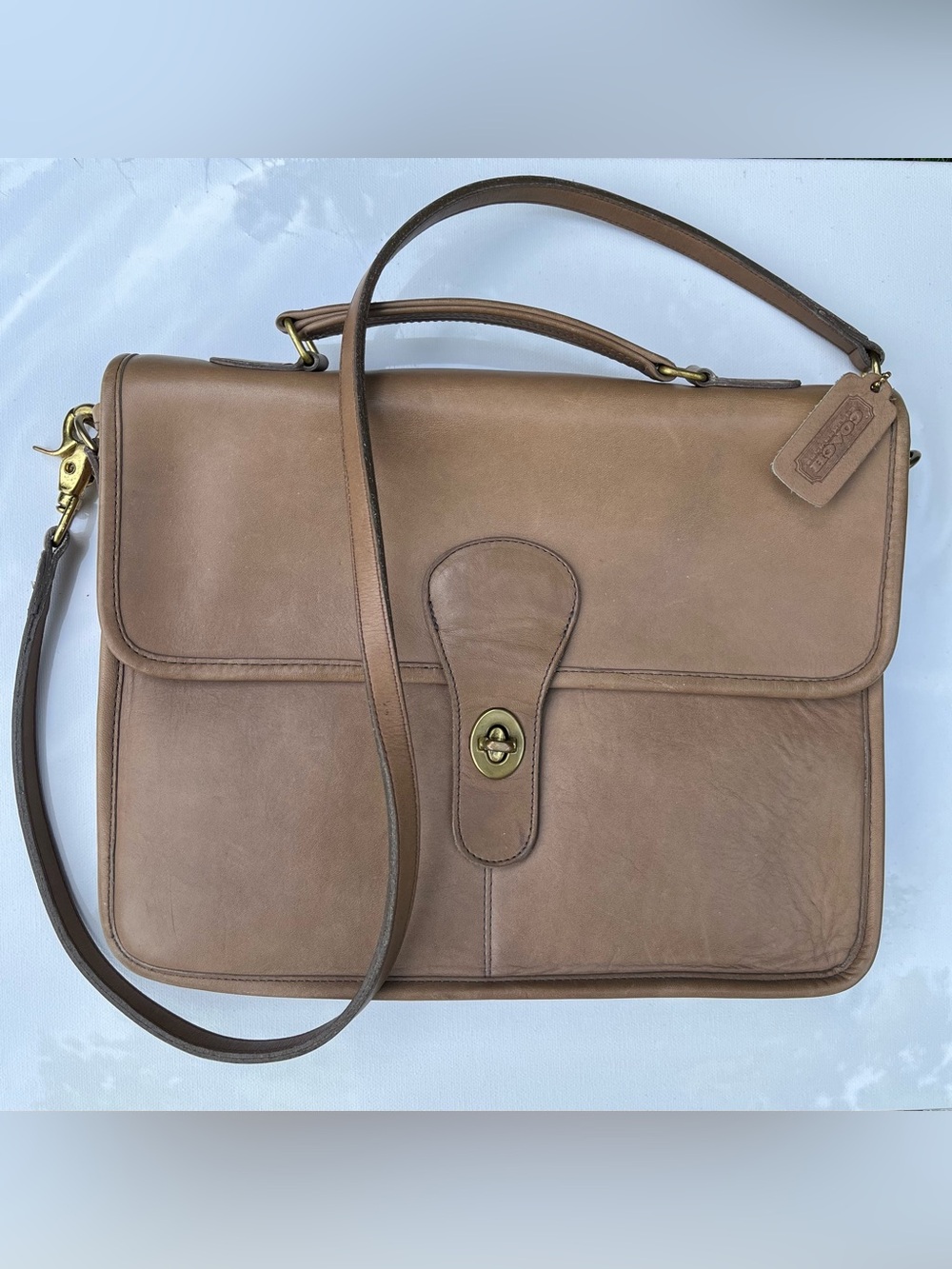 Vintage Coach School Bag - Style 9695 - Putty - NYC
